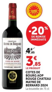 Chateau Mayne de Bernard Côtes de Bourg AOP Rouge 2024