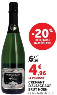 Hoen Crémant d'Alsace AOP Brut