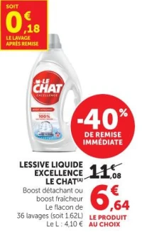 LESSIVE LIQUIDE EXCELLENCE LE CHAT