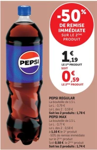 Pepsi Regular ou Pepsi Max