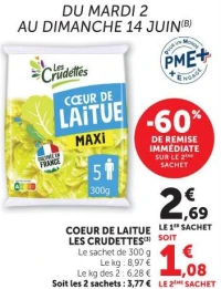 Cœur de laitue Les Crudettes