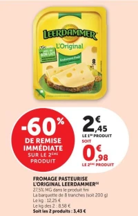Leerdammer L'Original Fromage Pasteurisé