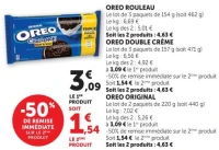 OREO ORIGINAL OREO DOUBLE CRÈME OREO ROULEAU
