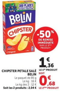 Chipster Petale Salé Belin
