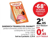Sandwich triangle XXL Daunat