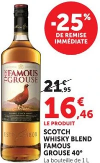 SCOTCH WHISKY BLEND FAMOUS GROUSE 40°