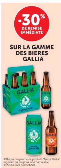 Gamme des Bières Gallia