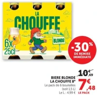 BIERE BLONDE LA CHOUFFE 8°