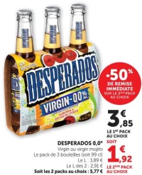Desperados 0,0° Virgin ou virgin mojito