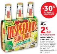 Desperados Sunlight 4° Citron-citron vert