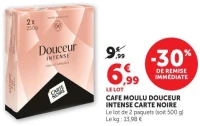 CAFE MOULU DOUCEUR INTENSE CARTE NOIRE