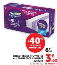 Lingettes nettoyantes multi-surfaces Swiffer WetJet