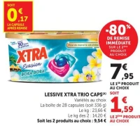 LESSIVE XTRA TRIO CAPS