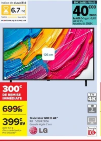 LG Téléviseur QNED 4K* Réf : 50QNED80A