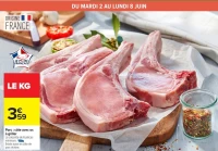Porc : côte avec os à griller