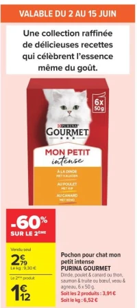 Pochon pour chat mon petit intense PURINA GOURMET