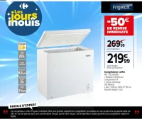 Congélateur coffre Frigelux CCO202BD