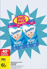 Adoucissant concentré "Duo Pack" SOUPLINE
