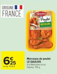 Morceaux de poulet LE GAULOIS