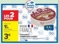 Camembert CARREFOUR CLASSIC'