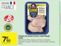 Cuisses de poulet fermier Label Rouge LOUÉ