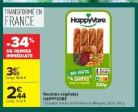 Recettes végétales HAPPYVORE