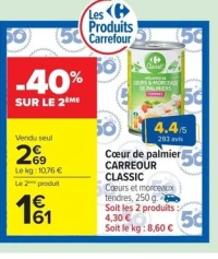 Cœur de palmier Carrefour Classic