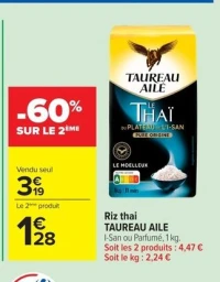 Riz thai TAUREAU AILE