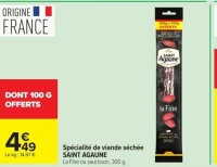 Spécialité de viande séchée SAINT AGAUNE
