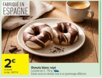 Donuts blanc rayé