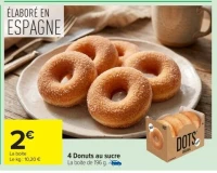 4 Donuts au sucre