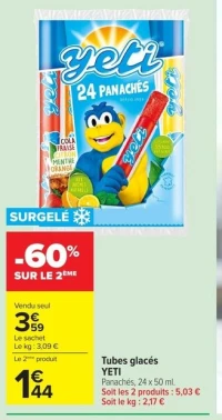 Tubes glacés YETI
