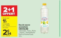 Eau de source aromatisée CRISTALINE
