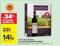 A.O.P. Saint-Émilion LA CAVE D'AUGUSTIN FLORENT