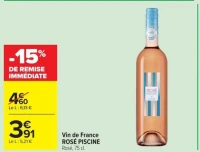 Vin de France ROSÉ PISCINE