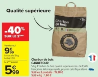 Charbon de bois CARREFOUR