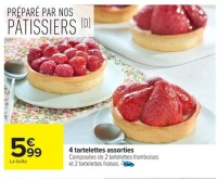 4 tartelettes assorties