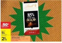 Tablettes de chocolat "LOT DE 2" LINDT EXCELLENCE