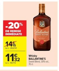 Whisky BALLANTINE'S Sweet Blend