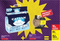 Litière Hygiène Plus CATSAN + Filets pour chats SHEBA