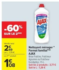 Nettoyant ménager Format familial AJAX