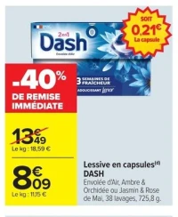 Dash Lessive en capsules