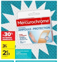 Pansements ampoule 2 tailles MERCUROCHROM