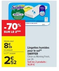 Swiffer Lingettes humides pour le sol