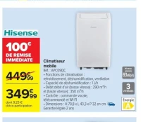 Hisense Climatiseur mobile