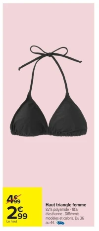 Haut triangle femme
