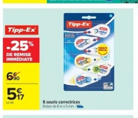 Tipp-Ex 6 souris correctrices