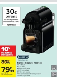 DeLonghi Expresso à capsules Nespresso EN80.B