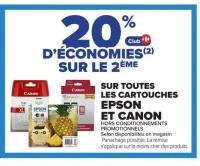 Cartouches d'encre Epson et Canon