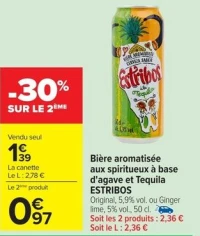 ESTRIBOS Bière aromatisée aux spiritueux à base d’agave et Tequila
